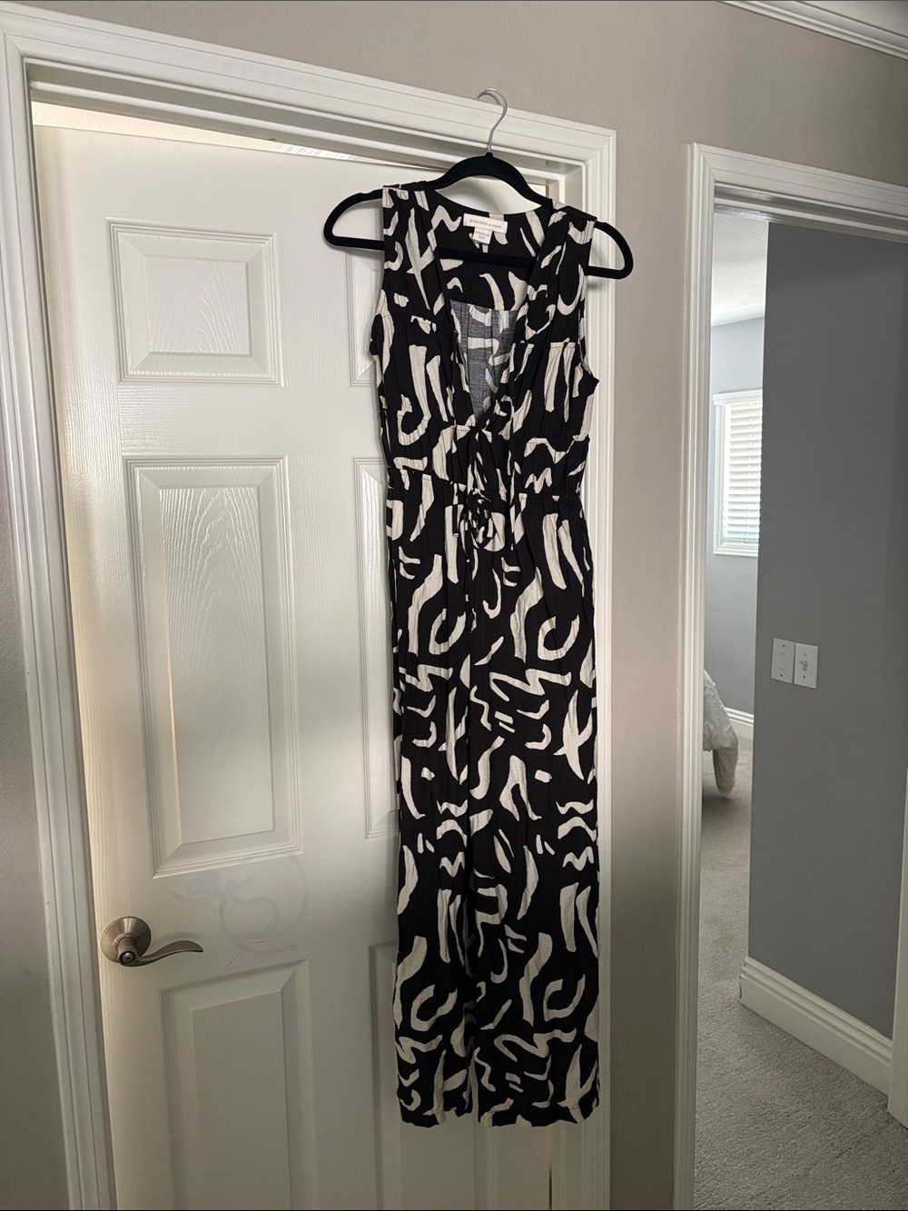 Black & White Patterned Jumpsuit